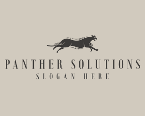 Wild Panther Feline logo design