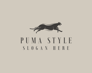 Puma - Wild Panther Feline logo design