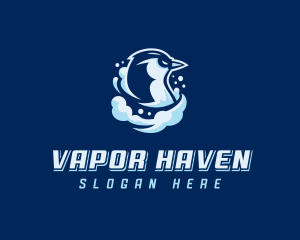 Vape - Bird Vaping Cloud logo design