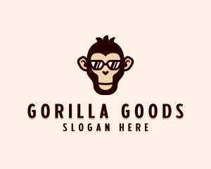 Monkey Head Sunglasses logo design