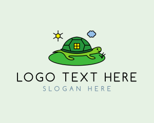 Drawing - Turtle House Nature logo design