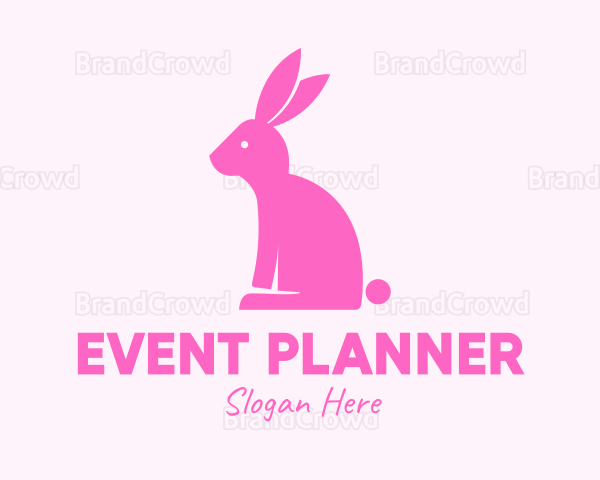 Pink Bunny Rabbit Logo