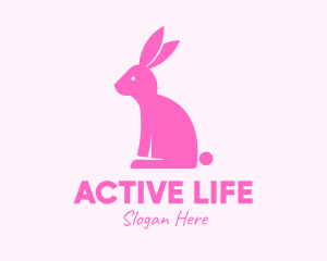 Pink Bunny Rabbit Logo