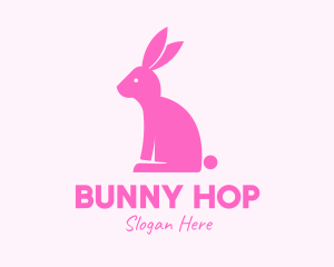 Pink Bunny Rabbit logo design