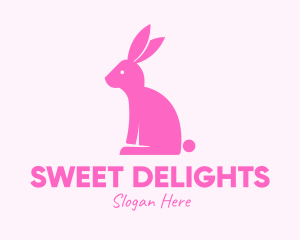 Pink Bunny Rabbit logo design