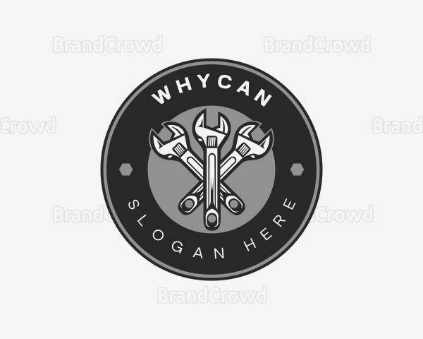 Handyman Wrench Plumbing Logo