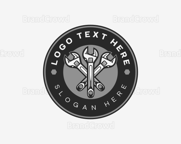 Handyman Wrench Plumbing Logo