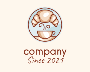 Baker - Croissant Coffee Cafe logo design