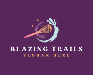 Baking Whisk Splash Logo