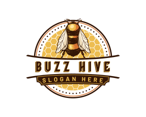 Insect Bee Hive  logo design