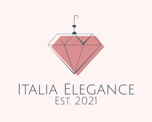 Elegant Diamond Earring  logo design