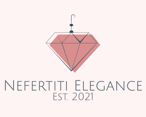 Elegant Diamond Earring  logo design