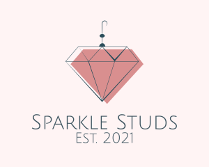 Elegant Diamond Earring  logo design