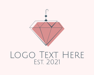 Pawn - Elegant Diamond Earring logo design