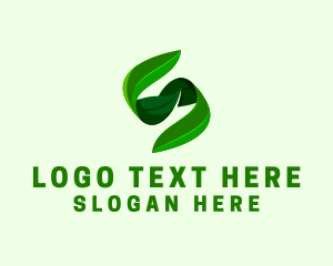 Natural - Natural Leaf Letter S logo design