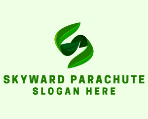 Natural Leaf Letter S logo design