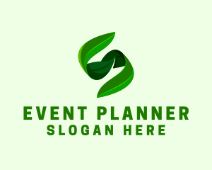Vegan - Natural Leaf Letter S logo design