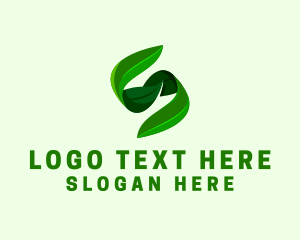 Sustainability - Natural Leaf Letter S logo design