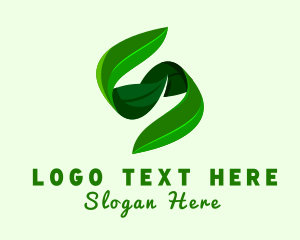 Natural Product - Natural Leaf Letter S logo design