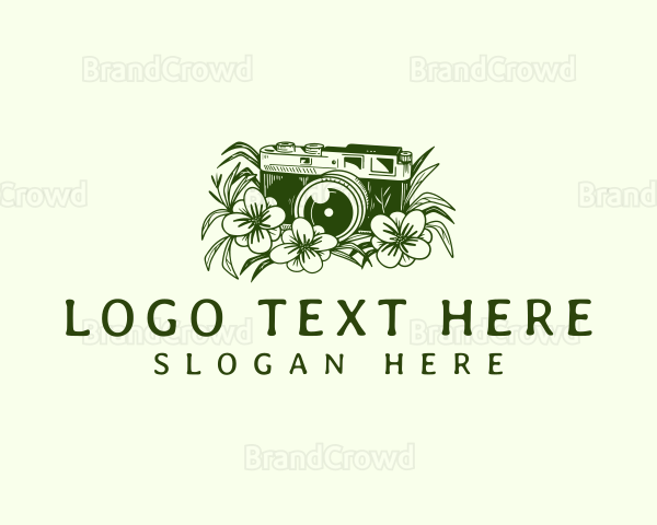 Floral Camera Media Logo