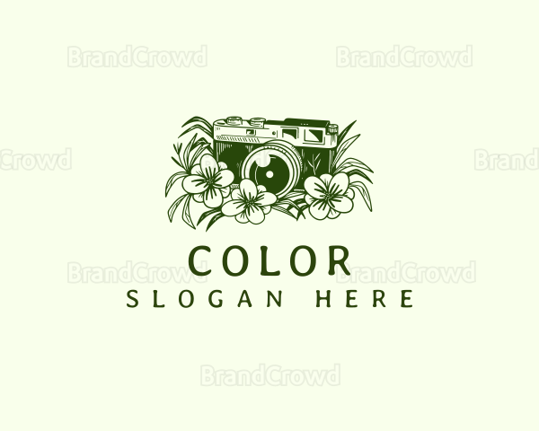Floral Camera Media Logo
