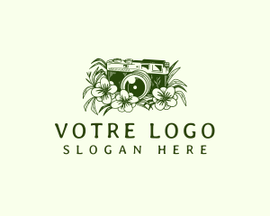 Photo - Floral Camera Media logo design