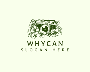 Digicam - Floral Camera Media logo design