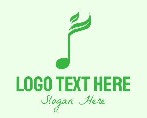 Herbal - Green Nature Music Sound logo design