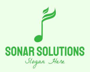 Green Nature Music Sound logo design