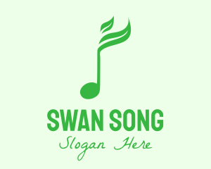 Green Nature Music Sound logo design