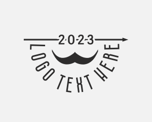 Gym - Retro Hipster Mustache logo design