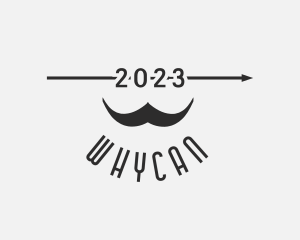 Guy - Retro Hipster Mustache logo design