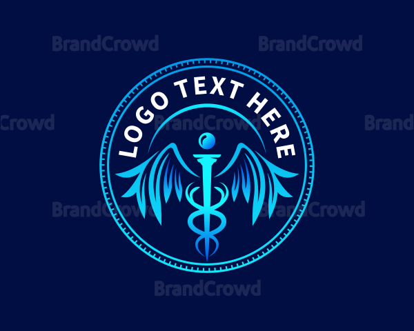 Healthcare Clinic Caduceus Logo