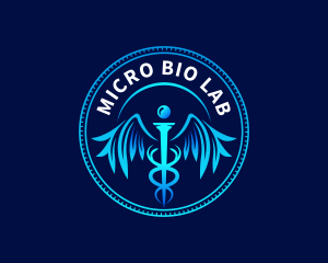 Healthcare Clinic Caduceus logo design