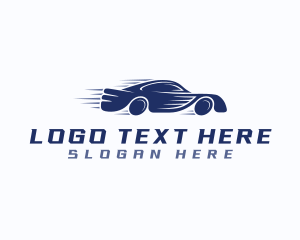 Driving School - Fast Automotive Car logo design