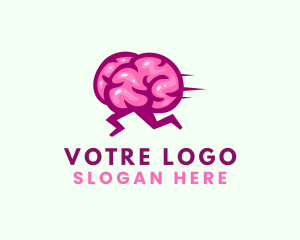 Mentoring - Running Brain Quiz logo design