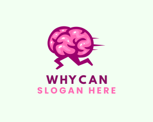 Mind - Running Brain Quiz logo design