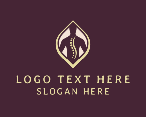 Leaf - Massage Therapy Person logo design