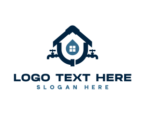 Window - Faucet Home Plumber logo design