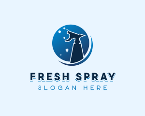 Cleaner Sanitation Spray logo design