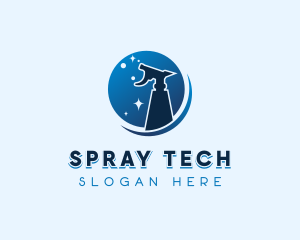 Cleaner Sanitation Spray logo design