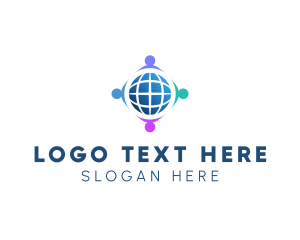 Global - World Crowdsourcing Team logo design