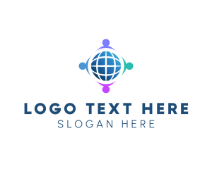 Business - World Crowdsourcing Team logo design