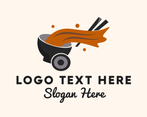 Food Stall - Ramen Soup Delivery logo design