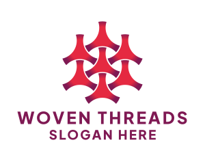 Woven Textile Pattern logo design