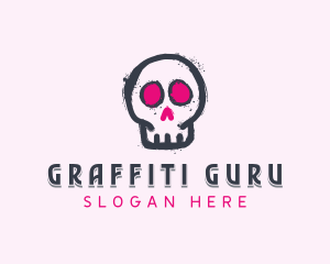 Vandal - Skull Graffiti Vandalism logo design