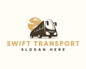 Bus Trip Transportation logo design