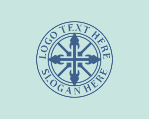 Funeral - Christian Religious Worship logo design