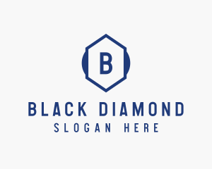 Hexagon Diamond Jeweler logo design