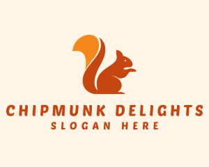 Chipmunk - Animal Wildlife Squirrel logo design